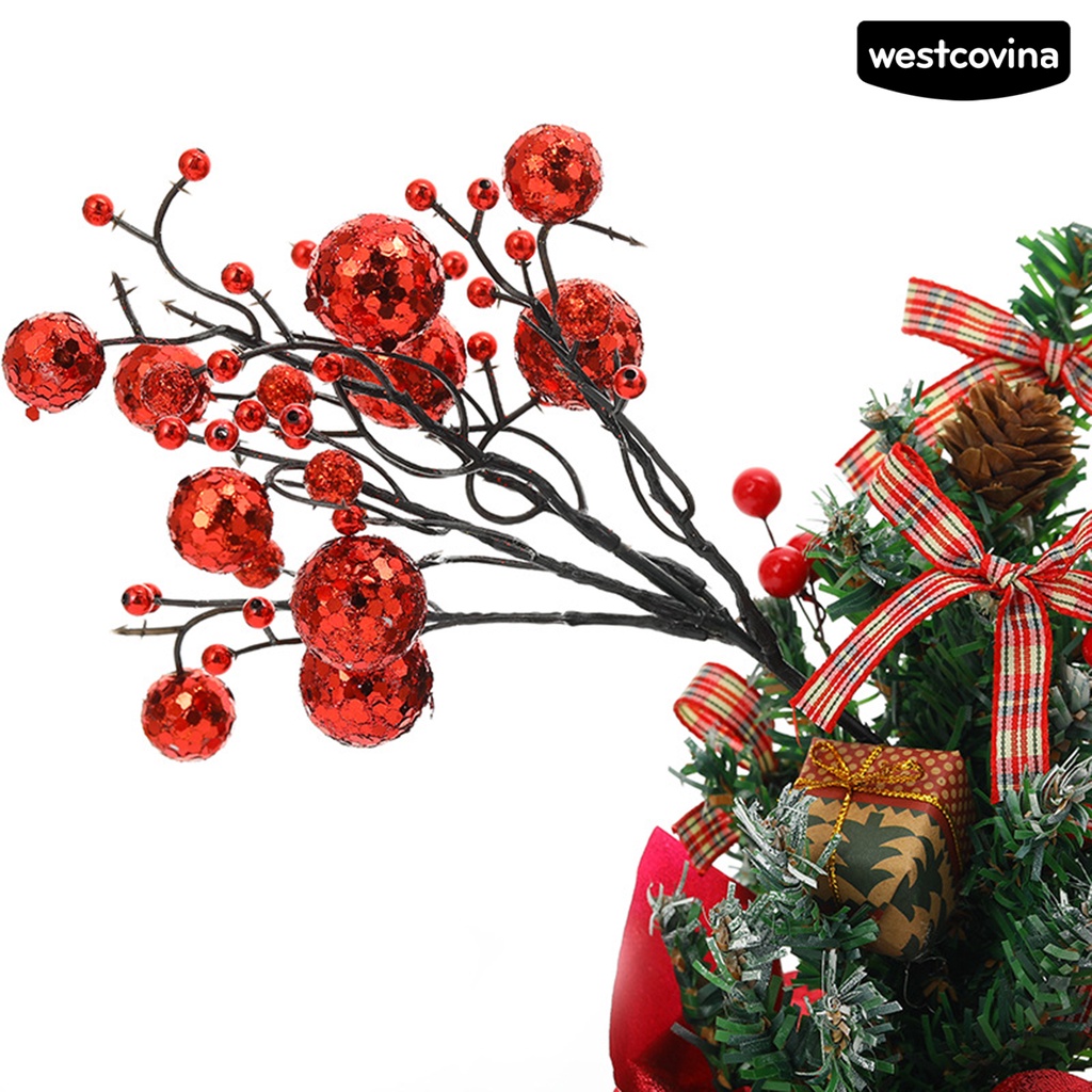 [Hot]☃Hoa Giả Bằng Xốp Lấp Lánh Trang Trí Giáng Sinh