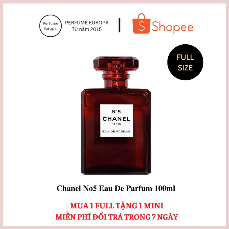 Nước hoa nữ Chanel No5 Eau De Parfum 100ml, dầu thơm Chanel chính hãng trẻ trung nữ tính lưu hương lâu trên 8 tiếng