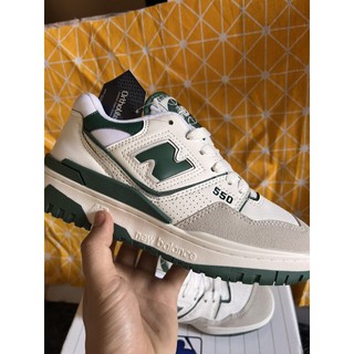 Giày new balance 550 white green + kèm video thật