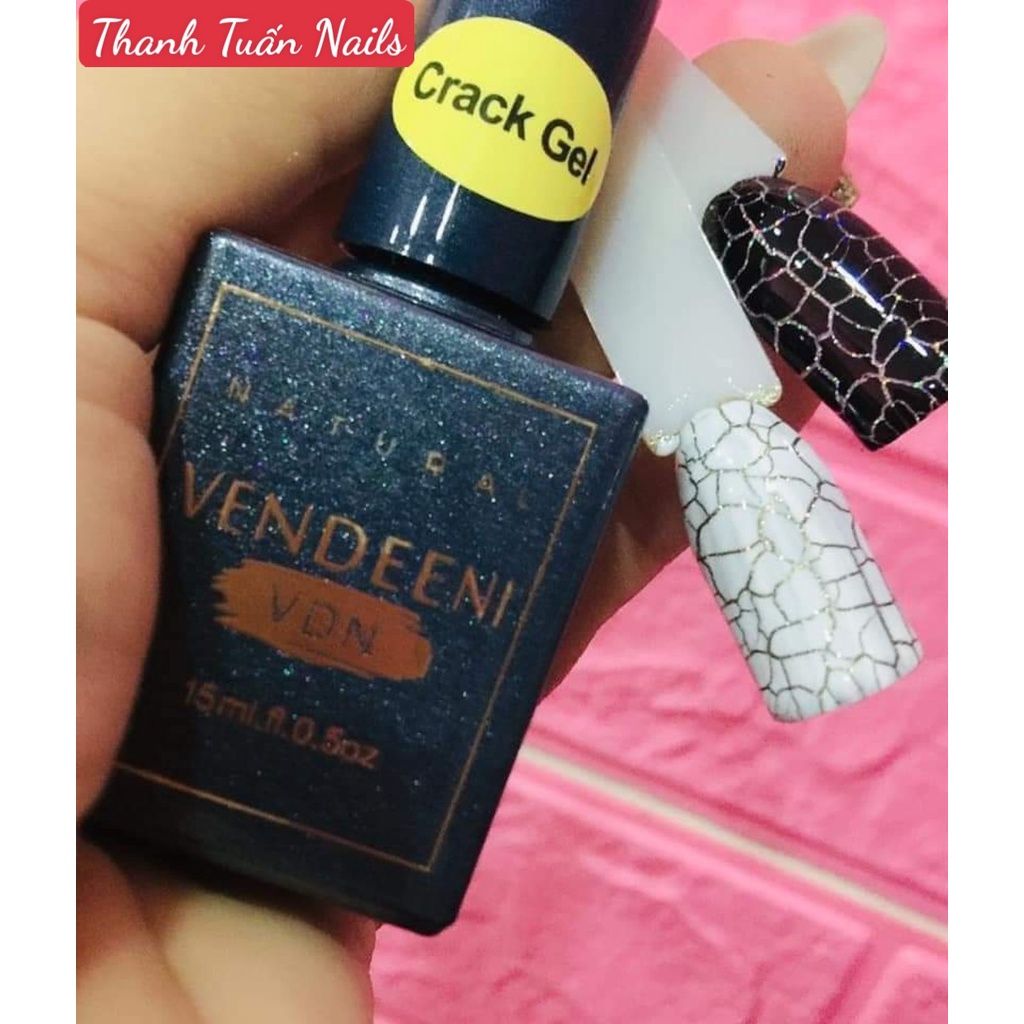 Sơn nứt đen,trắng VENDEENI lẻ chai 15ml  - Phụ kiện đồ nail Thanh Tuấn