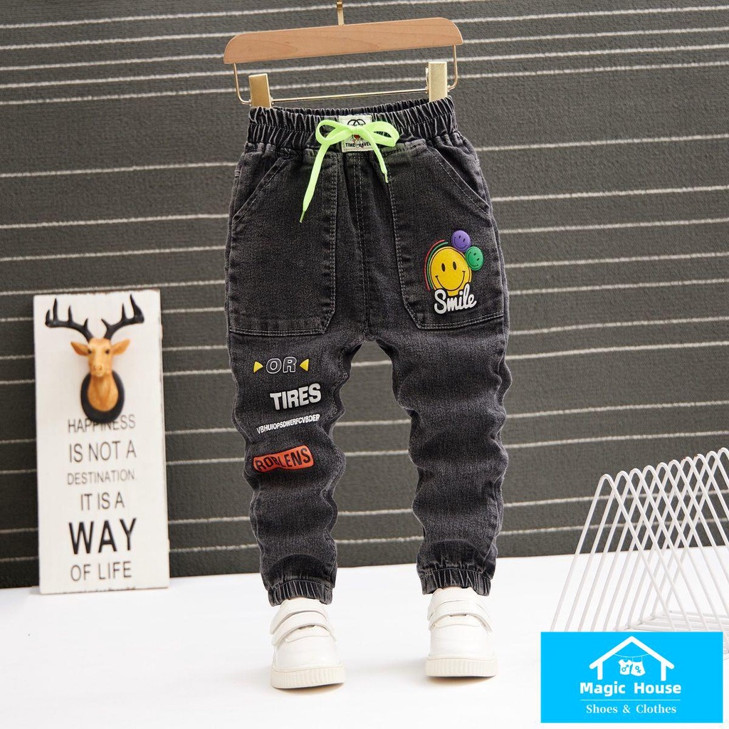 M & H ~  Quần Jean Dài Phong Cách Mới Năm 2022 Thời Trang Mùa Xuân Cho Bé Trai