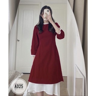 (60-90kg) BIGSIZE Áo dài chân váy AD25