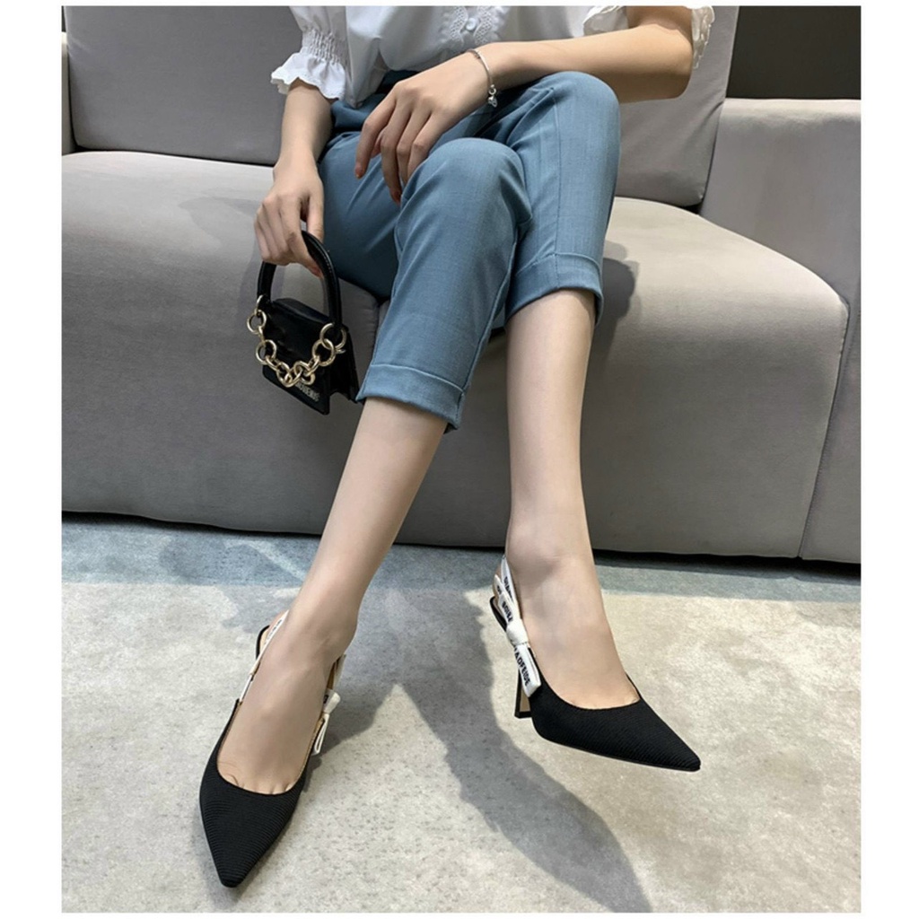 Dép cao gót sandal ĐI Ô gót 5cm,9cm hàng loại 1 nét căng. FULLBOX BILL