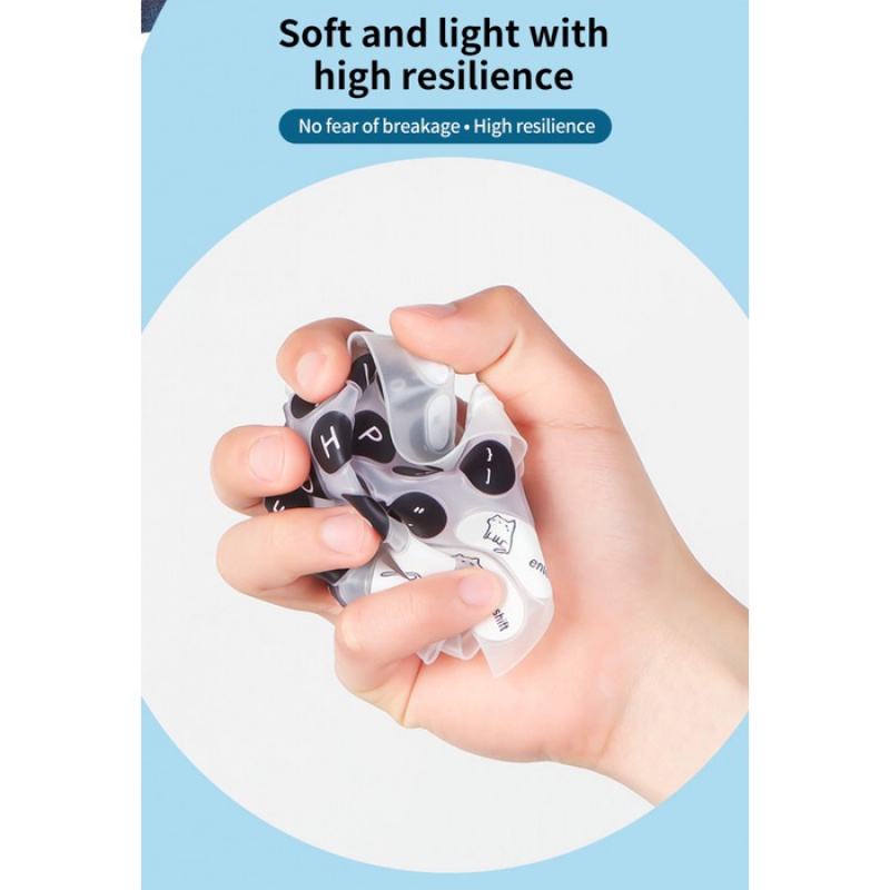 Miếng Dán Bàn Phím Bluetooth Không Dây Logitech K480 K380 Bằng Silicon Chống Nước Chống Bụi Họa Tiết Hoạt Hình