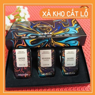 Sét 3 mùi nước hoa khô meidian - nước hoa bỏ túi dạng sáp, hương thơm nam tính, quyến rũ