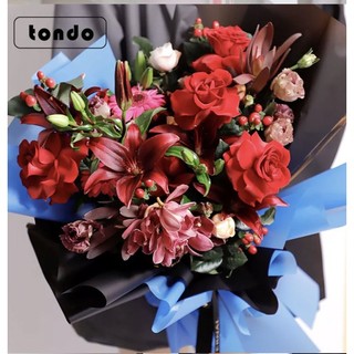Giấy gói hoa loang màu gradient