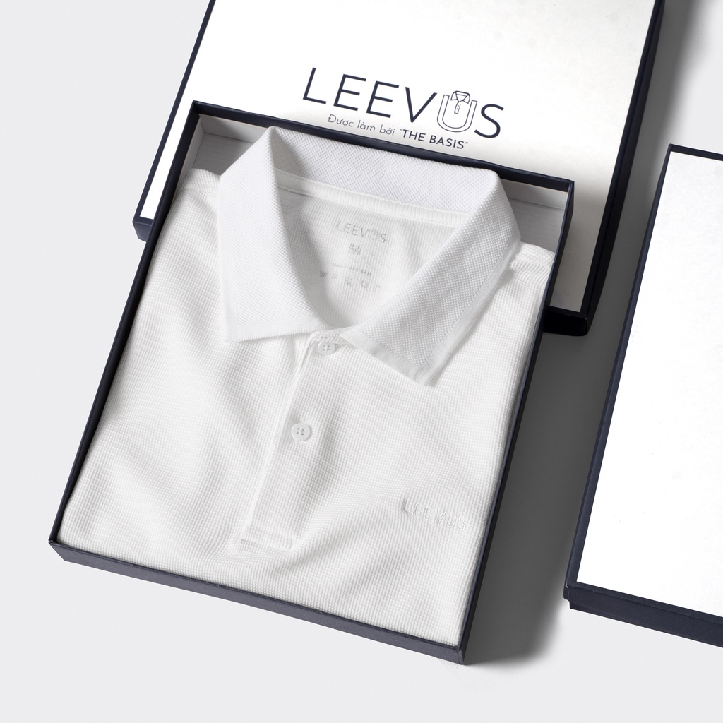 Áo polo nam tông màu premium, Vải waffle cao cấp, APL26 LEEVUS, BASIS, GUTTI