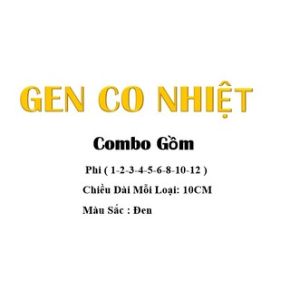 [1 Mét ] Gen co nhiệt 2mm, gen co nhiệt phi 2 ( Nhiều Cỡ )