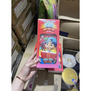 Hộp bút Kun bọc vải hình 3D có đèn phát sáng quà tặng sữa Kun - Bao đẹp màu ngẫu nhiên