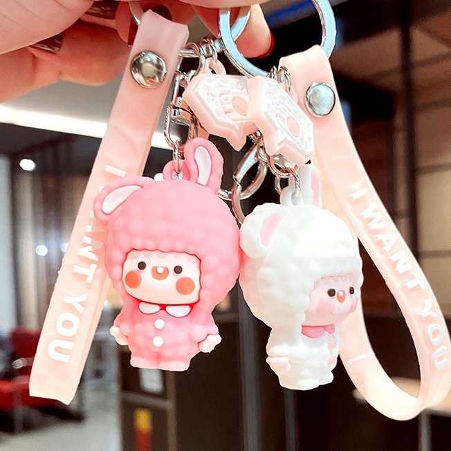 Móc Khóa Hình Thú Dễ Thương Phong Cách Hàn Quốc