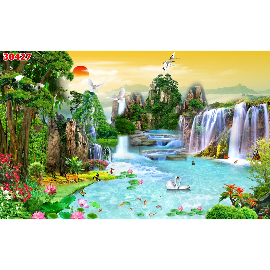 Tranh Sơn Thủy Nhiều Mẫu Lựa Chọn, mẫu mới nhất