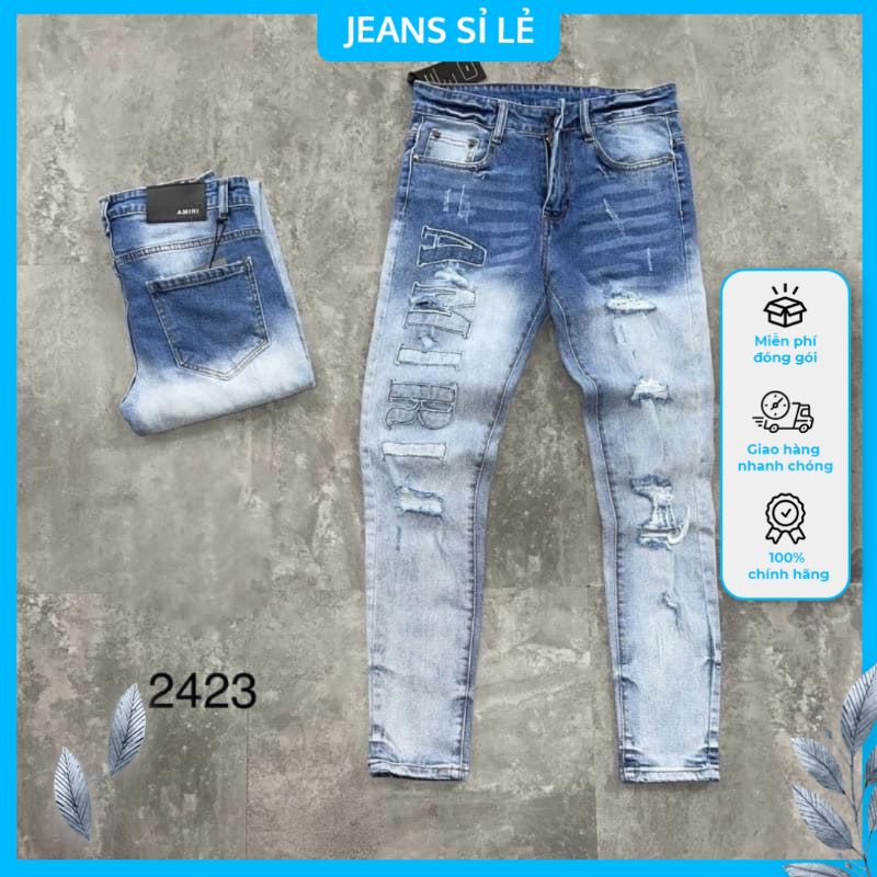 Quần Jean Nam Dài Mẫu Wash Rách Gối Nhiều Màu Phong Cách Trẻ Trung Năng Động – Shop Jean Sỉ Lẻ