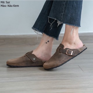 Sục đế trấu, da bò thật cho Nam và Nữ