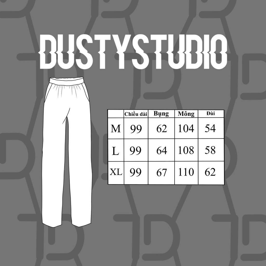 Quần nỉ Sweatpant DUSTY STUDIO ống suông,jogger basic