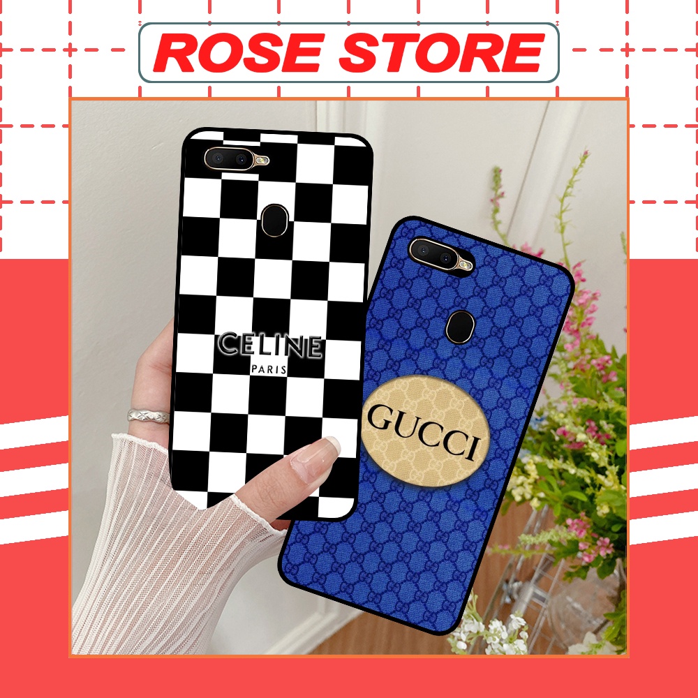 Ốp Oppo A5s / A7 / F9 / A12 in hình thương hiệu thời trang cá tính LV,GC...