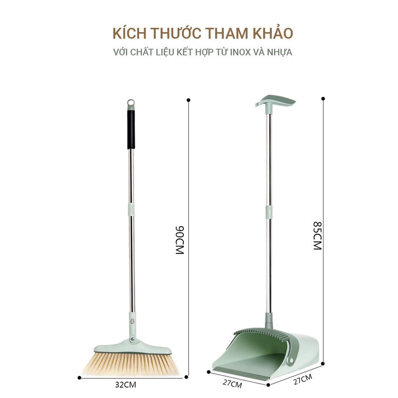 Chổi quét nhà kèm hót rác mẫu mới đa năng hot nhất 2022