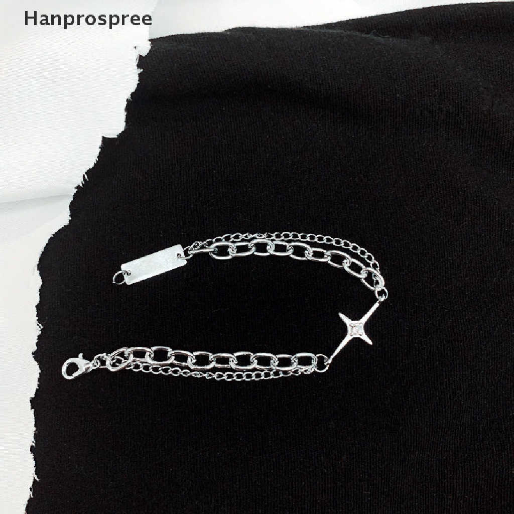 Hanprospree > Vòng Đeo Tay Ngôi Sao Sáu Cánh Thời Trang Phong Cách Hip Hop Cho Nữ Tuổi Teen 2022