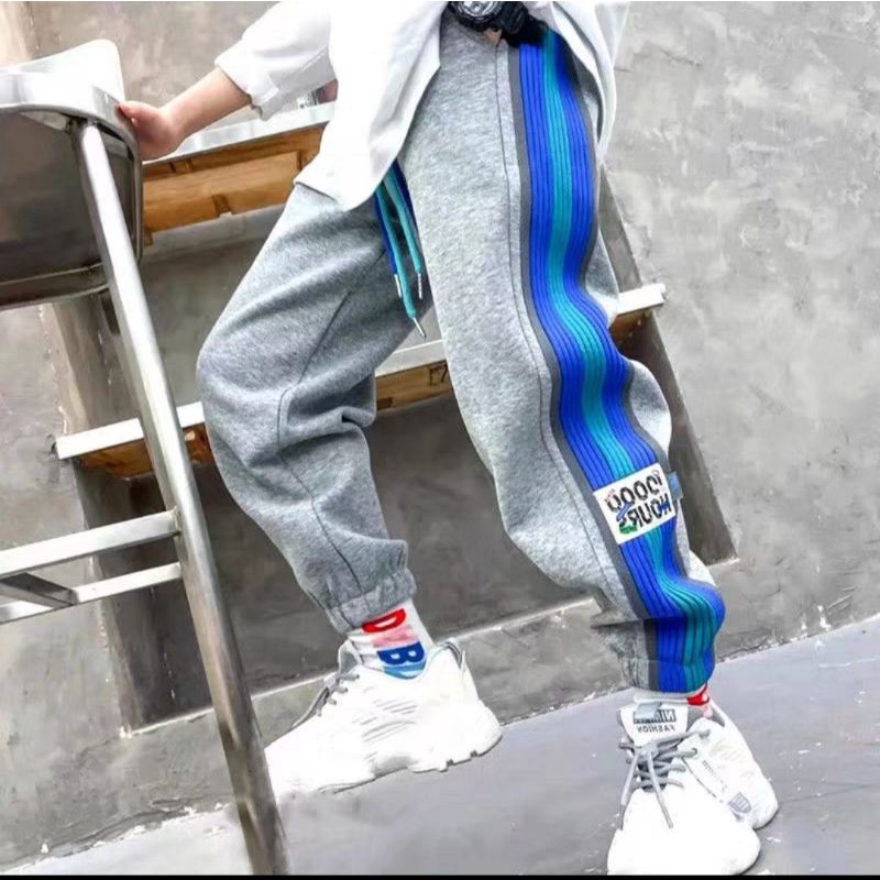 Quần jogger nỉ da cá bé trai, bé gái hàng Quảng Châu sz đại