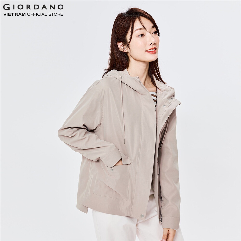 Áo Khoác Nhẹ Nữ Light Weight Parka Jacket Giordano 05372609