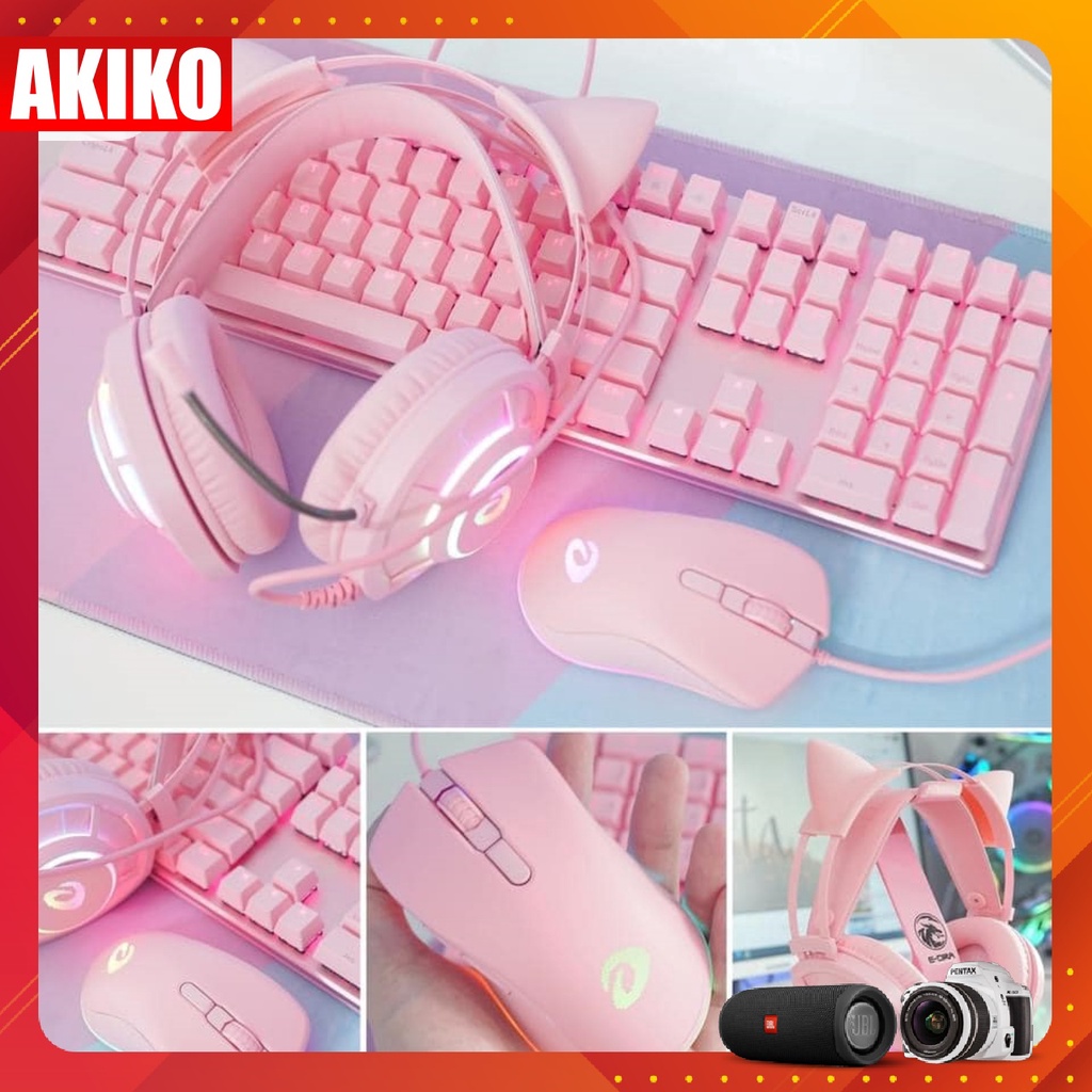 Bàn phím cơ Game màu hồng Dareu EK810 chính hãng bảo hành 12 tháng- AKIKO