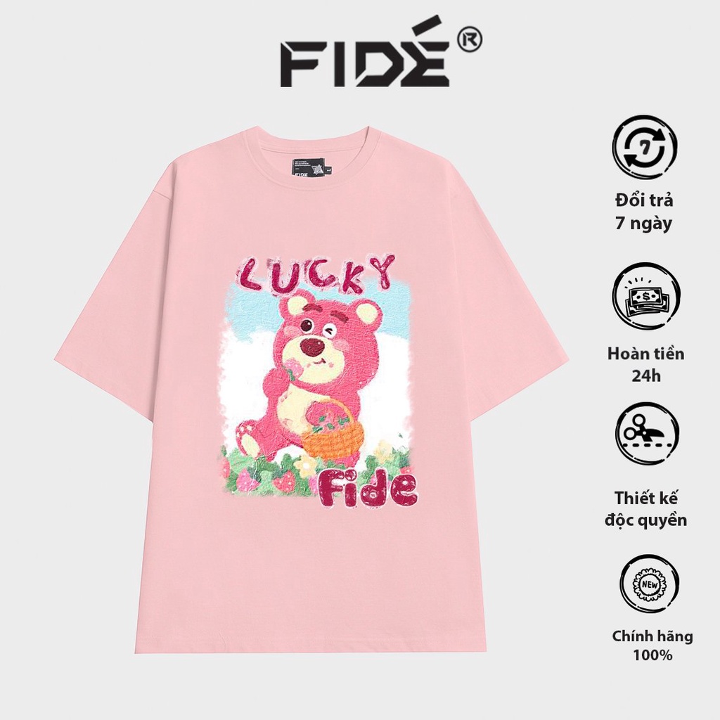 Áo thun FIDE phông trơn nam nữ cổ tròn FIDE GẤU LOTSO 07