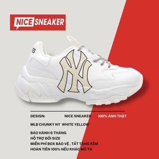 Giày MLB NY trắng chữ vàng - Phiên bản 1:1 chuẩn | Nice Sneaker .