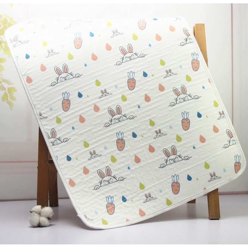 Lót Chống Thấm Sợi Tre 6 Lớp Kích Thước 58 X 73 Cm An Toàn Cho Bé