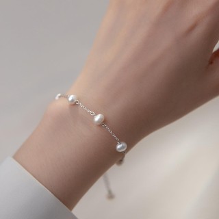 Lắc tay bạc H.A.S đính ngọc 15-17cm (SẢN PHẨM KHÔNG BẢO HÀNH)