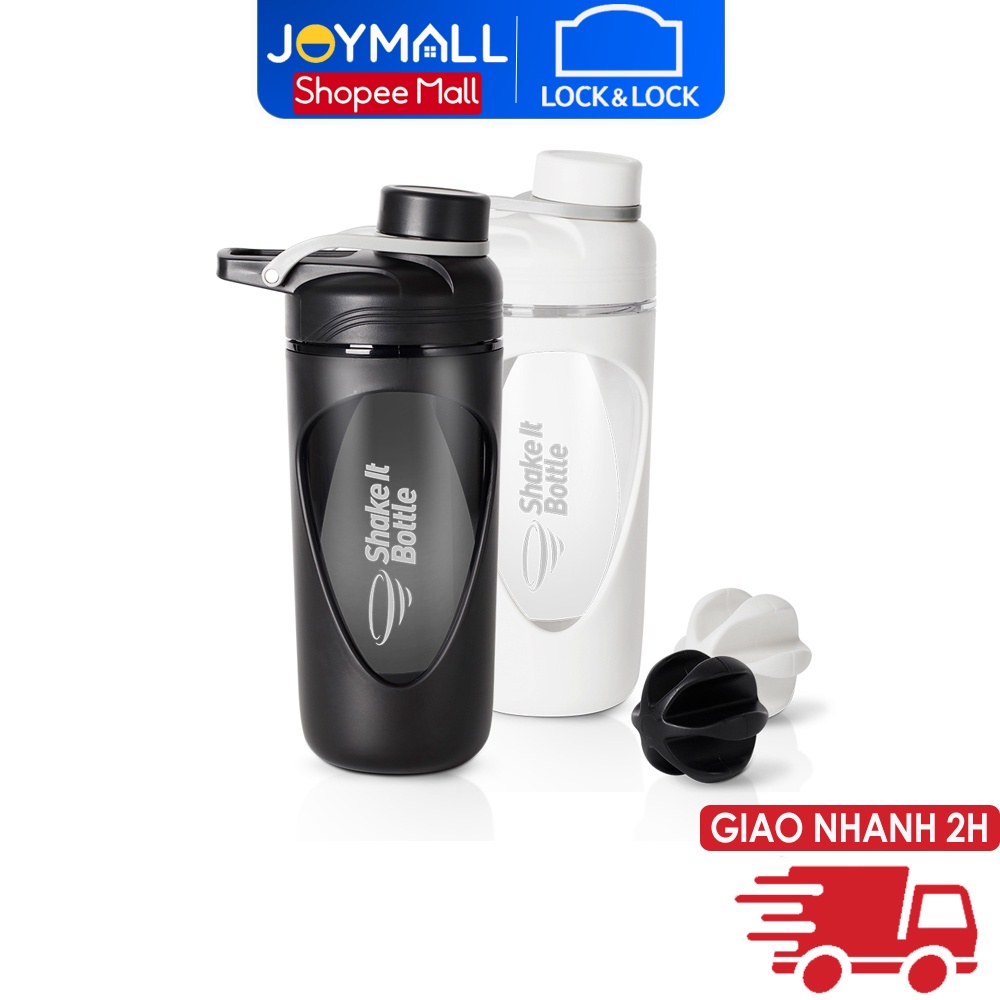 Bình lắc Lock&Lock 800ml Balance Shake It Bottle HAP949 - Hàng chính hãng có quai xách và thanh đo dung tích - JoyMall
