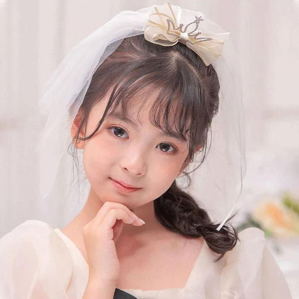 Kẹp Tóc Lưới Hình Vương Miện Ngôi Sao Tinh Tế Đáng Yêu Cho Bé Gái