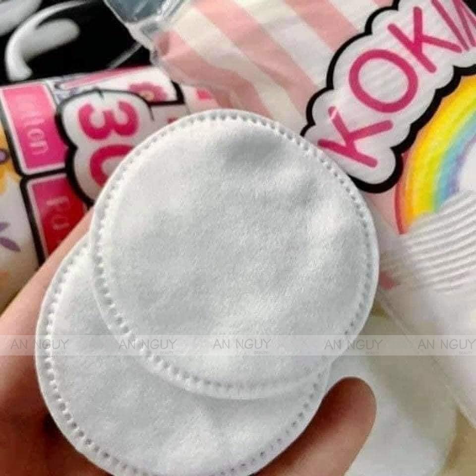 Bông Tẩy Trang Kokimi Bông Tròn Cotton Pads Jumpo