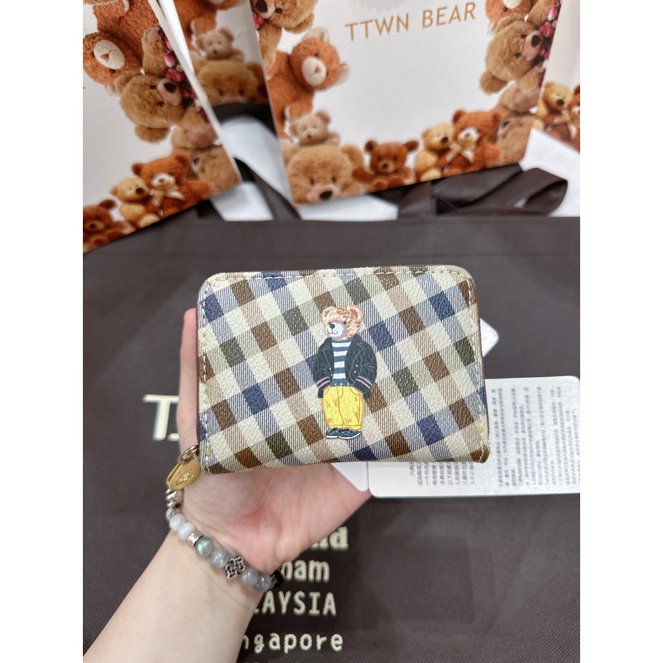 [HÀNG MỚI VỀ] VÍ CẦM TAY NHIỀU NGĂN MINI ĐỰNG THẺ  TT1102 và TT2197 - CHÍNH HÃNG TTWN BEAR - PICK TRỰ