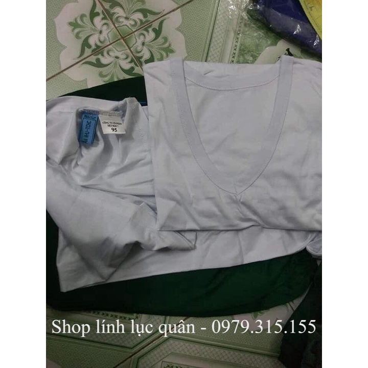 Áo lót trắng namSQ bộ đôi cổ tròn/ tim