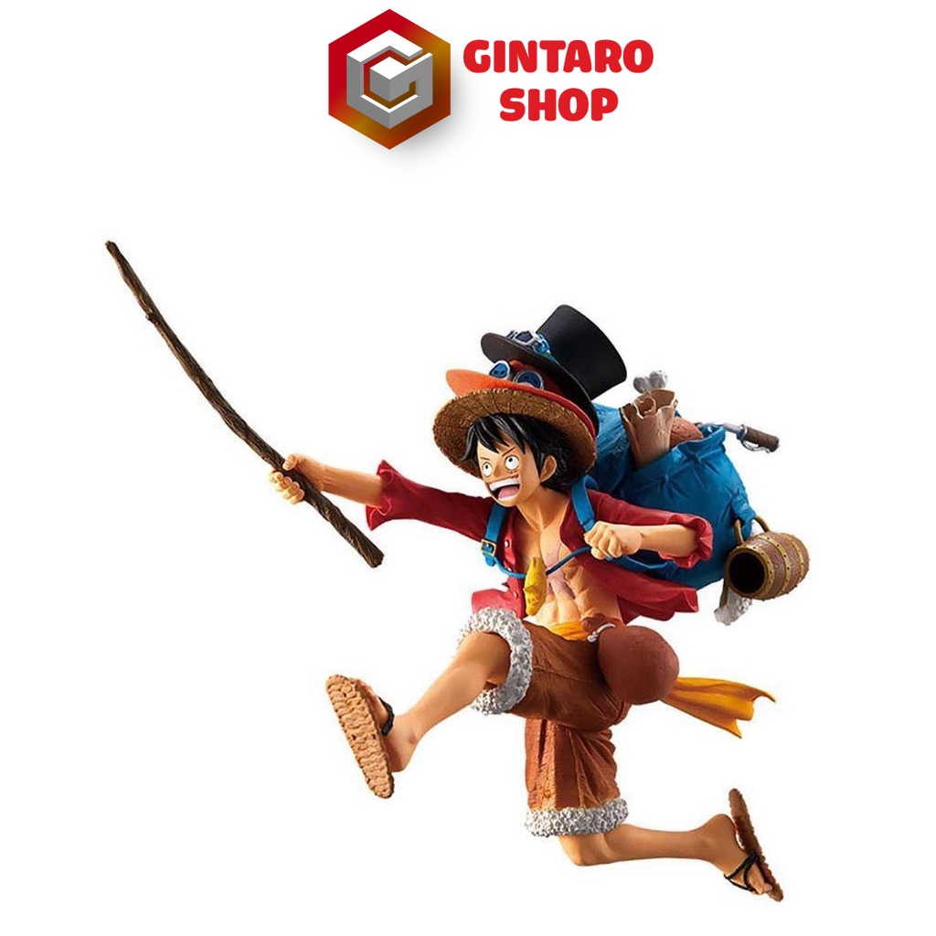 Mô hình One Piece Luffy Ace Sabo cực kỳ nét và chi tiết, Mô hình nhân vật bộ 3 anh em Luffy Ace Sabo ASL GINTARO SHOP
