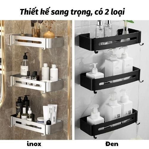Kệ Để Đồ Nhà Tắm Giá Để Đồ Nhà Tắm Dán Tường Chống Nước Moda.H