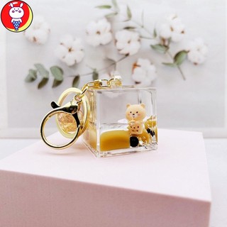 Móc khoá nước bình trà sữa trân châu