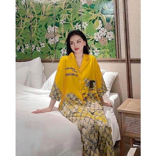 Pzm lụa mềm mịn quảng châu cao cấp, hàng loại 1 họa tiết hothit mặc nhà 2022