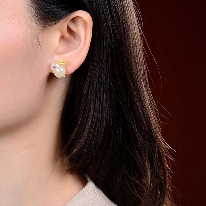 Set Nhẫn Và Vòng cổ Mặt Hình Thỏ Dễ Thương