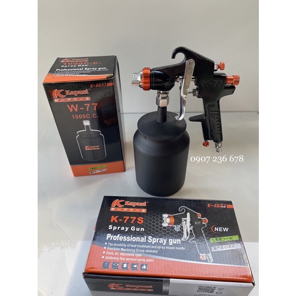 Súng phun sơn Kapusi K77 , súng phun sơn cầm tay mini