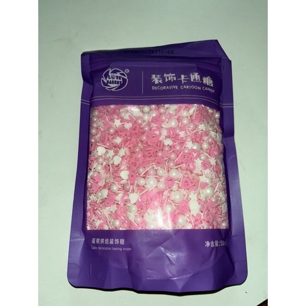 Hạt đường trang trí bánh kem