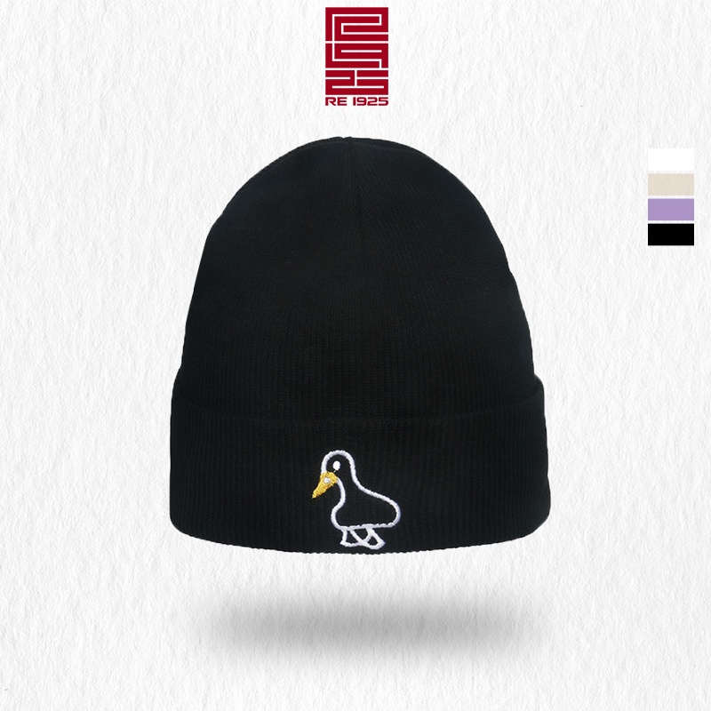 Mũ len - nón len beanie trơn nam nữ unisex họa tiết vịt ngốc phong cách ulzzang Hàn Quốc Re1925 Studio ML08