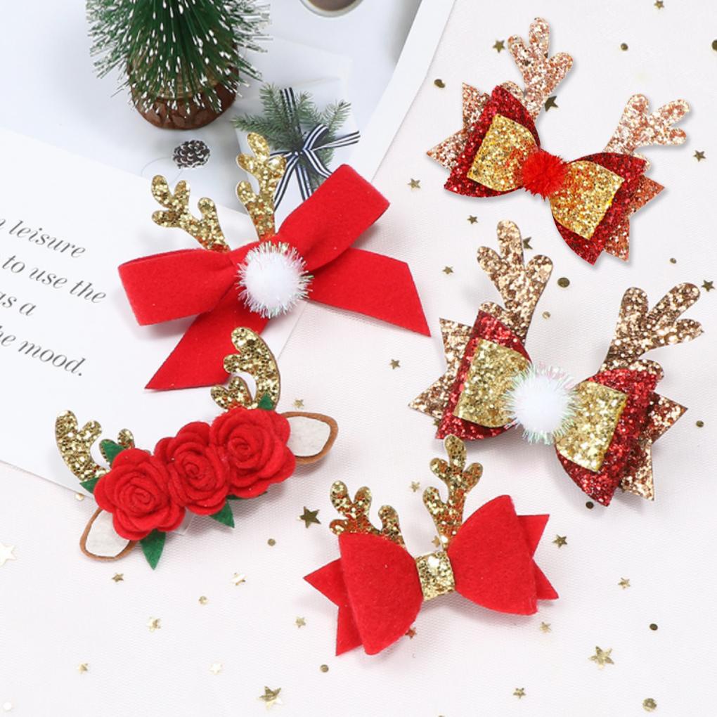 Kẹp Tóc Trang Trí Giáng Sinh Đáng Yêu Cho Nữ