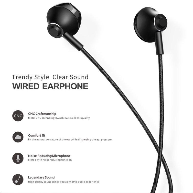 Tai nghe nhét tai REMAX tích hợp microphone