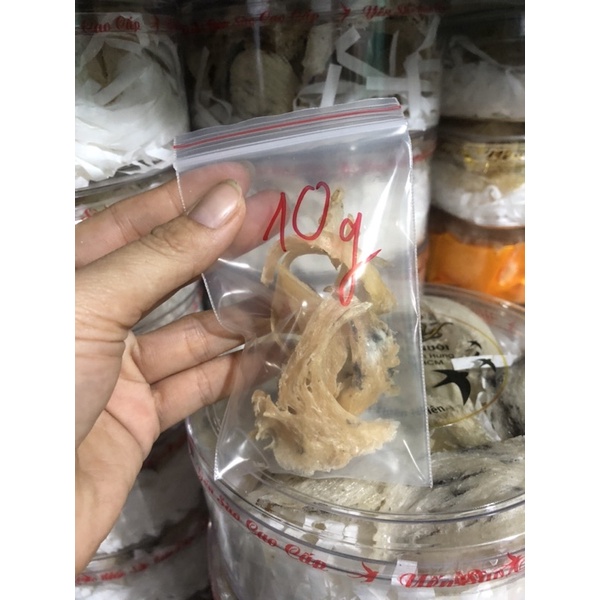 GÓI 10gram Chân hồng huyết Yến Thô sạch Ít Lông tặng kèm nhíp  và đồ chưng