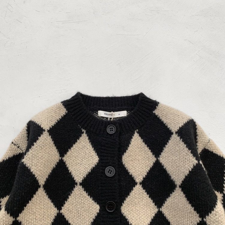 Áo Cardigan Len Dày Dặn Tay Dài Cổ Tròn Phong Cách Hàn Quốc Thời Trang Thu Đông Cho Bé Trai Và Gái