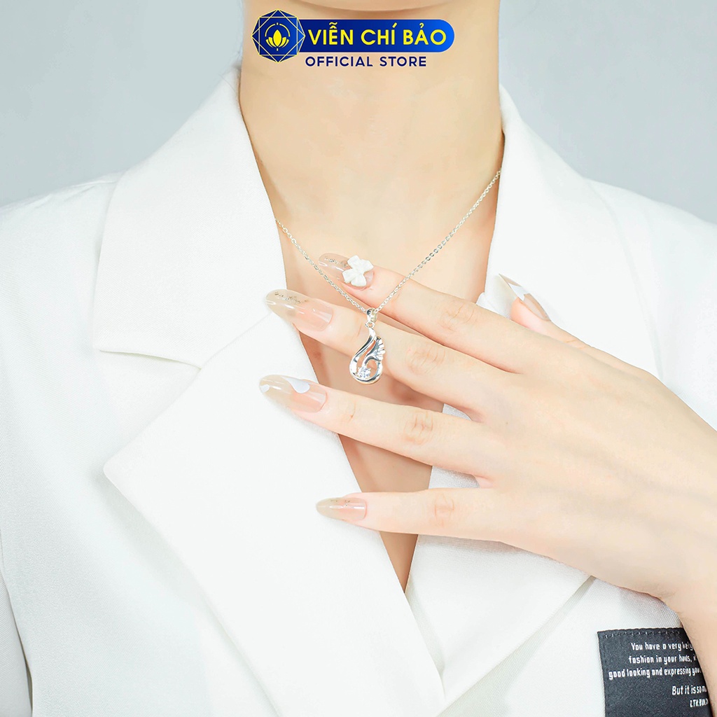 Dây chuyền bạc nữ thiên nga chất liệu bạc 925 thời trang phụ kiện trang sức nữ Viễn Chí Bảo D400799