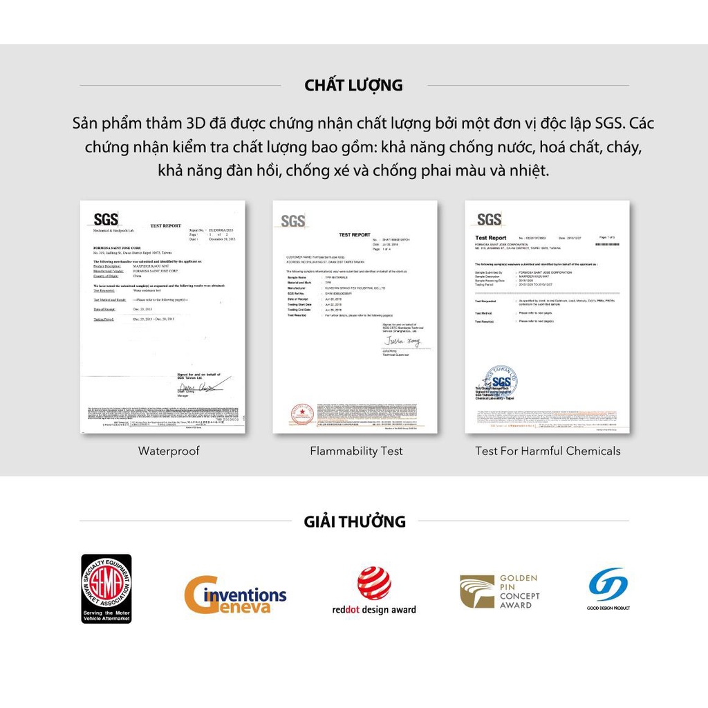 Thảm sàn xe ô tô 3D KIA SPORTAGE