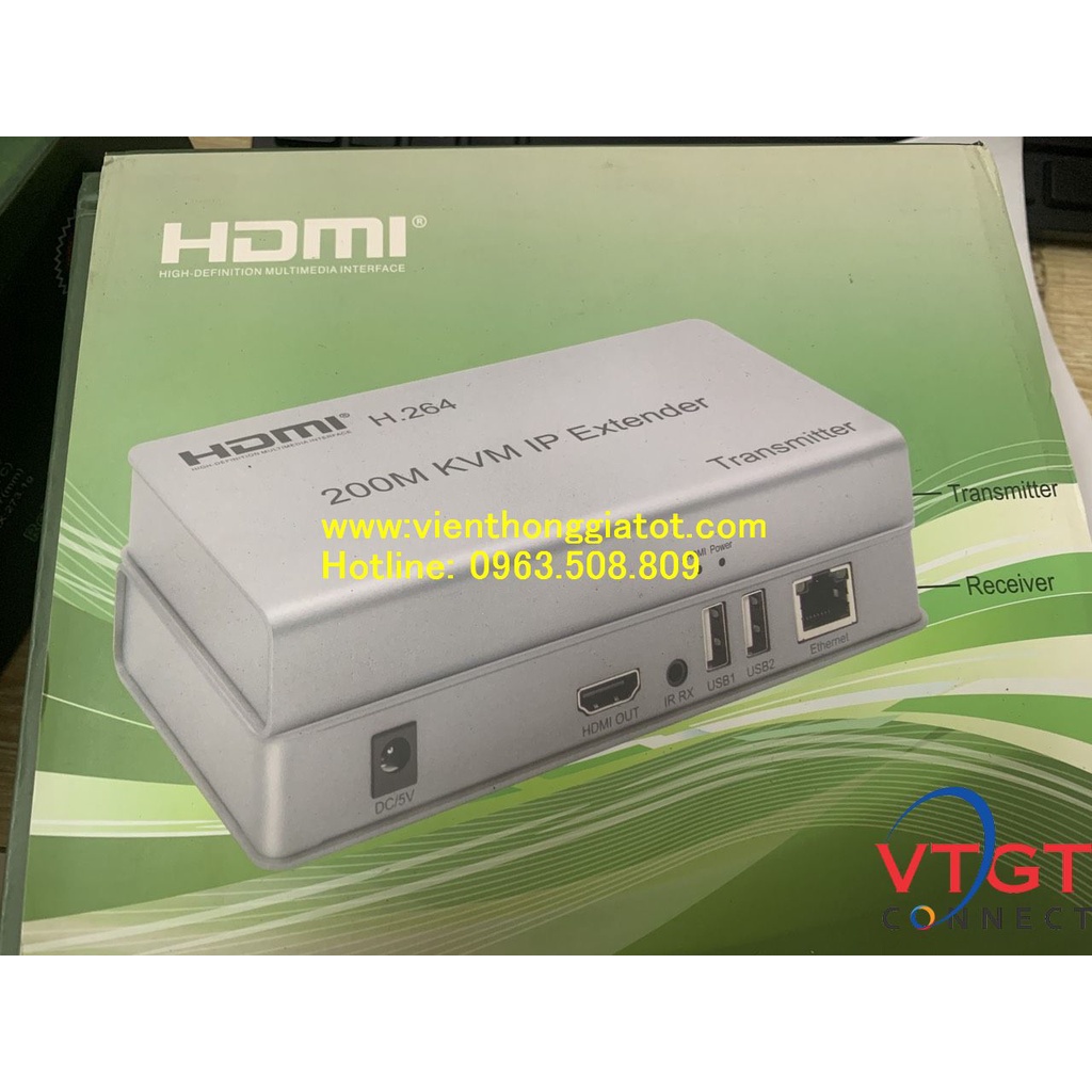 Bộ kéo dài HDMI qua cáp mạng 200m