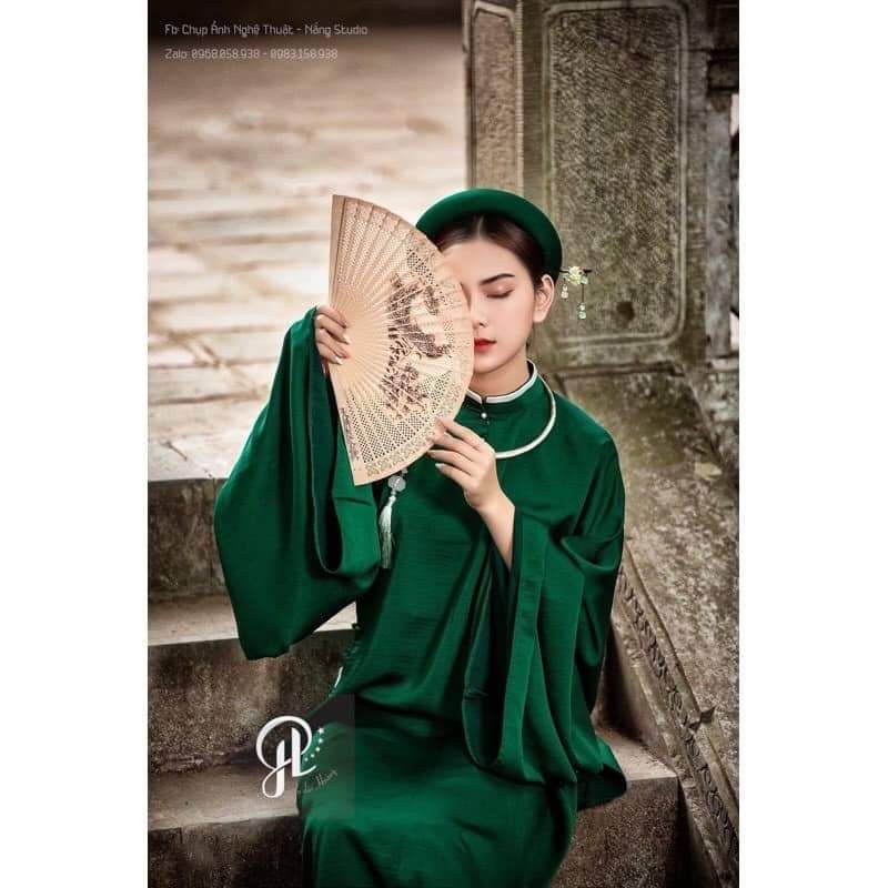 Tặng mấn + tua rua cài ngực_Áo ngũ thân nữ_Áo tấc nữ