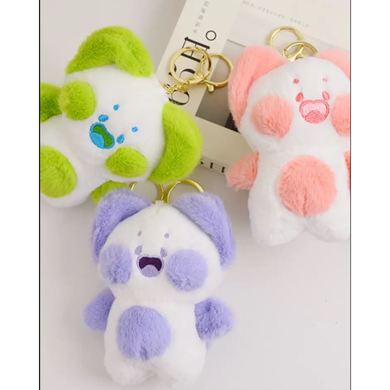 Móc Khóa Hình Mèo Nhồi Bông Mềm Mại Đáng Yêu